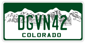 DGVN42  license plate in CO