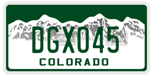 DGXO45  license plate in CO