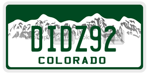 DIDZ92  license plate in CO