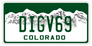 DIGV69  license plate in CO
