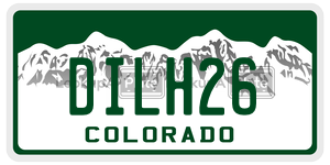 DILH26  license plate in CO