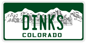 DINKS  license plate in CO