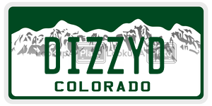 DIZZYD  license plate in CO