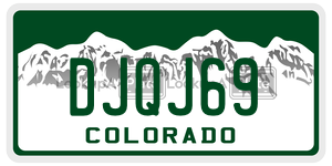 DJQJ69  license plate in CO