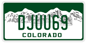DJUU69  license plate in CO