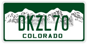 DKZL70  license plate in CO