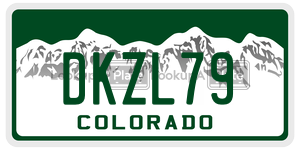 DKZL79  license plate in CO