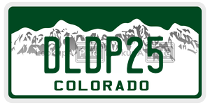 DLDP25  license plate in CO