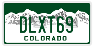 DLXT69  license plate in CO