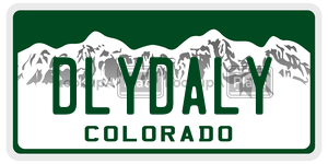 DLYDALY  license plate in CO