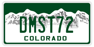 DMST72  license plate in CO