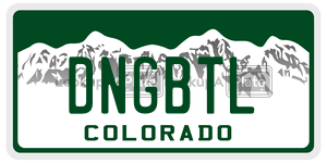 DNGBTL  license plate in CO