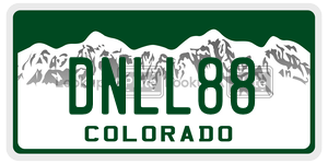 DNLL88  license plate in CO