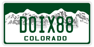 DOIX88  license plate in CO