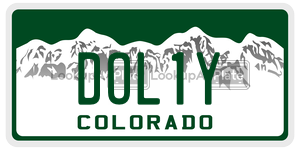 DOL1Y  license plate in CO