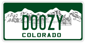DOOZY  license plate in CO