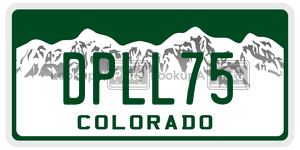 DPLL75  license plate in CO