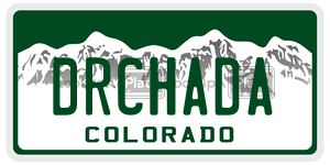 DRCHADA  license plate in CO