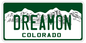 DREAMON  license plate in CO