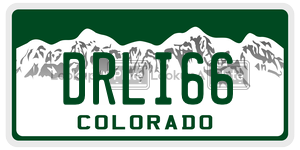 DRLI66  license plate in CO