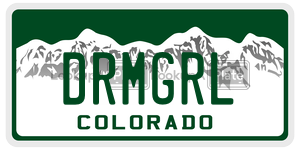 DRMGRL  license plate in CO