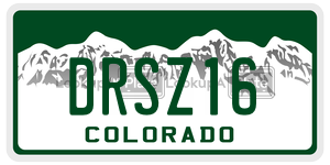 DRSZ16 license plate in Colorado