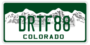 DRTF88  license plate in CO