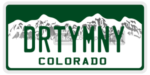 DRTYMNY  license plate in CO
