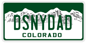 DSNYDAD  license plate in CO