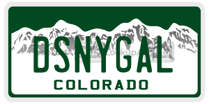 DSNYGAL  license plate in CO