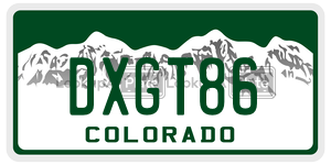 DXGT86  license plate in CO