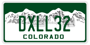 DXLL32  license plate in CO
