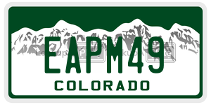 EAPM49  license plate in CO