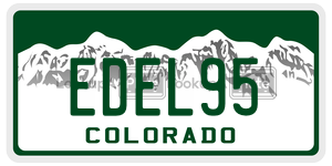 EDEL95  license plate in CO