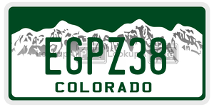 EGPZ38  license plate in CO