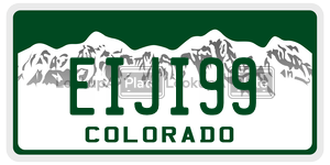 EIJI99  license plate in CO