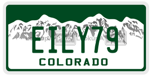 EILY79  license plate in CO