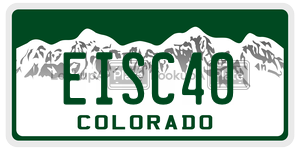 EISC40  license plate in CO