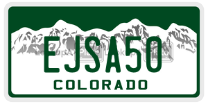 EJSA50  license plate in CO