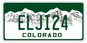 ELJI24  license plate in CO