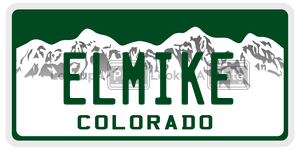 ELMIKE  license plate in CO