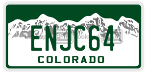 ENJC64  license plate in CO