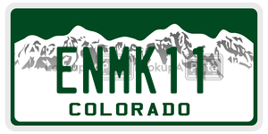 ENMK11  license plate in CO