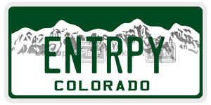 ENTRPY  license plate in CO
