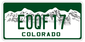 EOQF17 license plate in Colorado