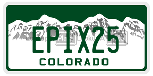 EPIX25  license plate in CO