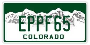 EPPF65  license plate in CO