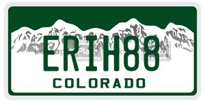 ERIH88  license plate in CO