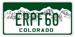 ERPF60  license plate in CO