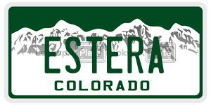 ESTERA  license plate in CO